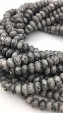 map jasper smooth rondelle beads