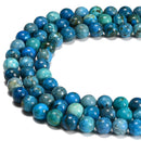 Natural Blue Opal Smooth Round Beads Size 6mm 8mm 10mm 15.5'' Strand