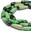 hydrogrossular garnet smooth teardrop loose beads
