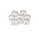 925 Sterling Silver Large Hole Rondelle Beads Size 2x4mm 2.5x5mm 4x7mm 4x9mm