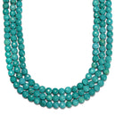 Green Turquoise Faceted Flat Coin Beads 6mm 15.5" Strand