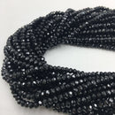 natural spinel faceted rondelle beads