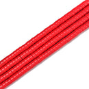 Red Howlite Turquoise Heishi Disc Beads Size 2x4mm 3x6mm 15.5'' Strand