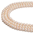 Nucleated Fresh Water Akoya Pearl Potato Beads Size 6-7mm 15.5'' Strand