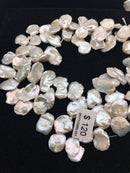 natural keshi freshwater pearl beads