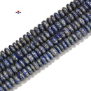 Low Grade Natural Lapis Smooth Rondelle Beads Size 4x6mm 5x8mm 6x10mm 15.5'' Str
