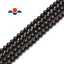 black sandalwood smooth round beads