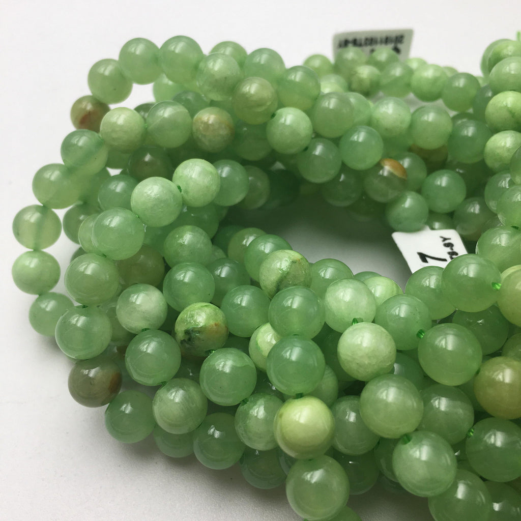 Natural African Green Jade Beads 4mm 6mm 8mm 10mm Round Smooth Plain R –  Intrinsic Trading
