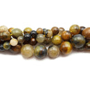 Golden Pietersite Smooth Round Beads 4mm 6mm 8mm 10mm 12mm 15.5" Strand