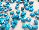 blue howlite turquoise faceted teardrop beads