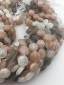 multi color moonstone smooth shape beads