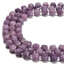 Natural Lepidolite Faceted Rubik's Cube Beads Size 8-9mm 15.5'' Strand