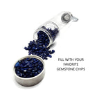 Crystal Infused Healing Glass Water Bottle Gemstone Chips Not Included 9" Tall