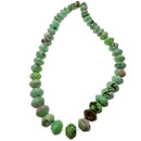 dyed turquoise graduated barrel rondelle beads