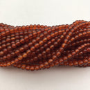 carnelian smooth round gemstone beads