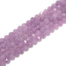 Natural Lavender Jade Faceted Star Cut Beads Size 8mm 15.5" Strand
