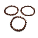 brown copper bracelet smooth round