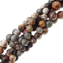 cherry creek jasper smooth round beads