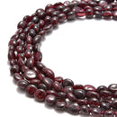 natural garnet pebble nugget beads