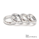 Four Sizes Hematite Band Ring Basic Ring Faceted Ring 4 Pcs Per Bag Sale by Bag