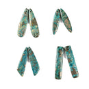 Blue Sea Sediment Jasper Pyrite Inclusions Pendant Earrings Sold Per Pair