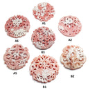 pink white jade hand carved chinese pendant