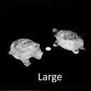 Clear Quartz Crystal Hand Carved Polished Gemstone Turtle Approx 4-5" Inches