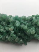 green aventurine irregular nugget chip beads