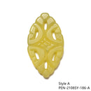 Yellow & Dark Green & Black Jade Hand Carved Pendant Six Styles Sold Per Piece