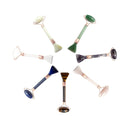 face massage roller scraper rose quartz jade Tiger's eye lapis amethyst