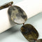 Labradorite Graduated Irregular Faceted Slab Slice Beads 20-45x25-55mm 15.5" Str