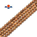 brown Tiger's grasandalwood beads