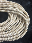 natural river stone faceted rondelle beads