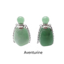 natural stone essential oil necklace perfumesmooth bottle silver chain
