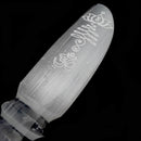 Natural Selenite Crystal Carved Om Symbol Knife Clearing Energy Sword 2x9"Inches