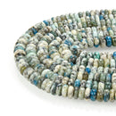 natural k smooth rondelle beads