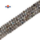 Natural Labradorite Faceted Irregular Rondelle Beads Size 6-7mm 15.5'' Strand