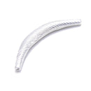 925 Sterling Silver Spiral Curved Hollow Tube Beads Size 3-4.5x44mm 1 Pc Per Bag