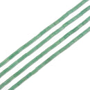 Natural Green Aventurine Cylinder Tube Beads Size 4x7mm 15.5'' Strand