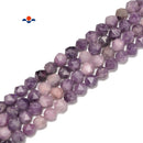 Natural Lepidolite Star Cut Beads Size 8mm 15.5'' Strand