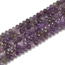 Natural Amethyst Faceted Rondelle Beads Size 3x5mm 3.5x5mm 15.5'' Strand