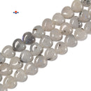 White Labradorite Heart Shape Beads Size 8mm 10mm 12mm 15.5'' Strand