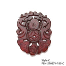 02 Brown Jade Hand Carved Pendant Eight Styles Sold Per Piece