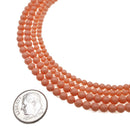 pink shell pearl smooth round beads 