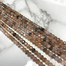 natural multi color moonstone faceted rondelle beads