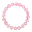 rose quartz bracelet smooth round