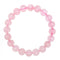 rose quartz bracelet smooth round