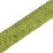 Natural Peridot Faceted Pumpkin Beads Size 3x4mm 15.5'' Strand