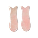 Rose Quartz Gua Sha Fishtail Shaped Massage Stone Tool Size 35x100mm Sold by Piece
