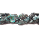 Natural Turquoise Rough Nugget Chunk Beads 10mm 15mm 20mm 15.5'' Strand